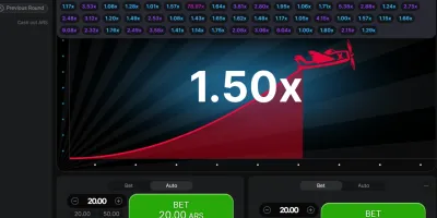 Demo del juego Aviator en la app